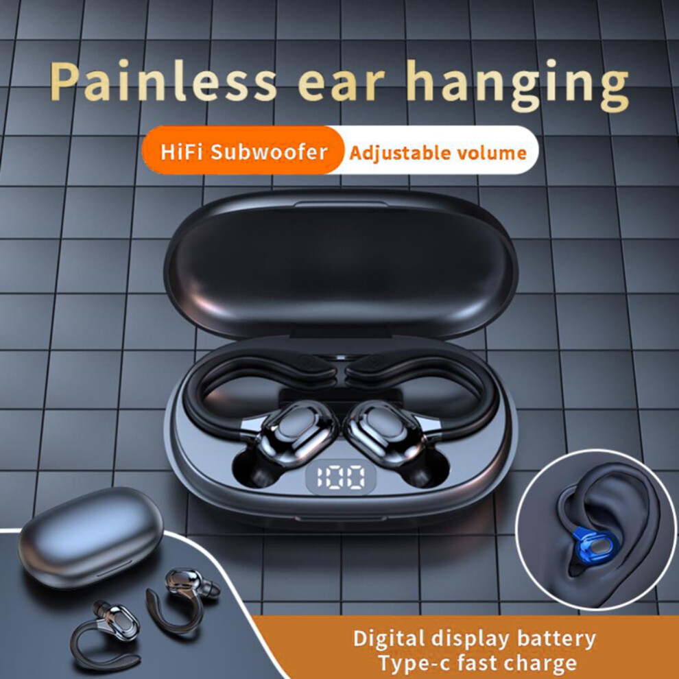 Susuchens F8 Wireless Earbuds, Power Display, Hifi Sound, Noise Reduction, Bluetooth 5.0, Touch Control, Compatible With Iphone & Android, Black 9773935640931
