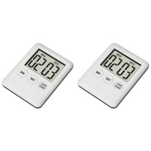 2X LED digitális konyhai elektronikus időzítő visszaszámláló gyógyszer-emlékeztető konyhai időzítő hordozható