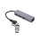 Κάρτα δικτύου αλουμινίου Gigabit1000Mbps3Port3.0HUB2in1Cable USB-C σε RJ45Κάρτα δικτύου χωρίς 6