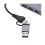 Κάρτα δικτύου αλουμινίου Gigabit1000Mbps3Port3.0HUB2in1Cable USB-C σε RJ45Κάρτα δικτύου χωρίς 5