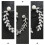 Guangmc Leaf Climber Rhinestone Perle Øredobber til Bryllup (Sølv) 3