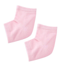 Moisturizing Gel Heel Socks for Dry Feet, Silicone Sleeves with Deep Hydration and Cushioning – Pink