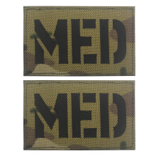 Reflective Medical Patch Set with Star of Life Hook and Loop for EMS EMT Paramedic Shoulder