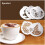 5Pcs Stainless Steel Coffee Stencils Set with Interchangeable Patterns for Latte Art Decorating 3