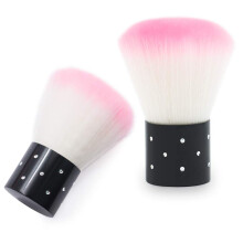 2 Pcs Nail Dust Brush Set with Soft Kabuki Bristles for Acrylic Nails Manicure Cleanup