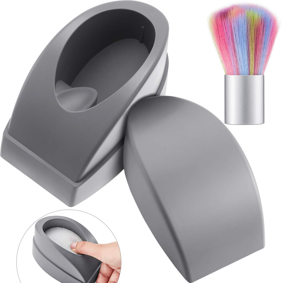 Nail Dipping Powder Container with Brush, French Dip Tray for Mess Manicure Nail Art