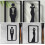 2Pièces Panneaux Toilettes Acryliques Pour Commerces 8