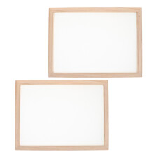 2Pièces Cadre De Fabrication Bois Beige Kit DIY Traditionnel