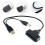 2Pièces Adaptateur USB À Câble Dur Portable Noir Cuivre 7