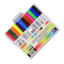 12Pièces Marqueurs Plastique Couleurs Vives Pour Usage Tableau