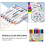 12Pièces Marqueurs Plastique Couleurs Vives Pour Usage Tableau 8