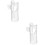 2Pièces Embouts Remplacement Flûte Compact Transparent Nylon 8
