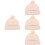 4Pièces Bonnets Enfants Coton Rose Stretch Pour Bébé 6