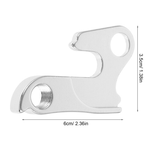2Pièces Patte Arrière Aluminium Argenté Accessoire 2