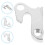 2Pièces Patte Arrière Aluminium Argenté Accessoire 4