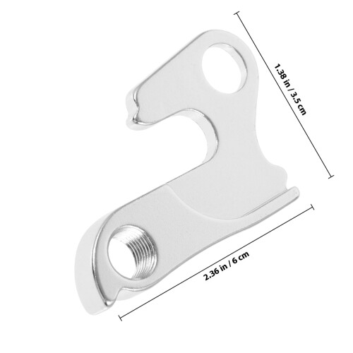 2Pièces Patte Arrière Aluminium Argenté Accessoire 1