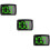3Pièces Compteur Digital Multi-Fonctions Hud ABS Noir Précis 11