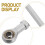 2Pièces Joint Rotule De Direction Métal - Accessoire Quad Atv Argent 8
