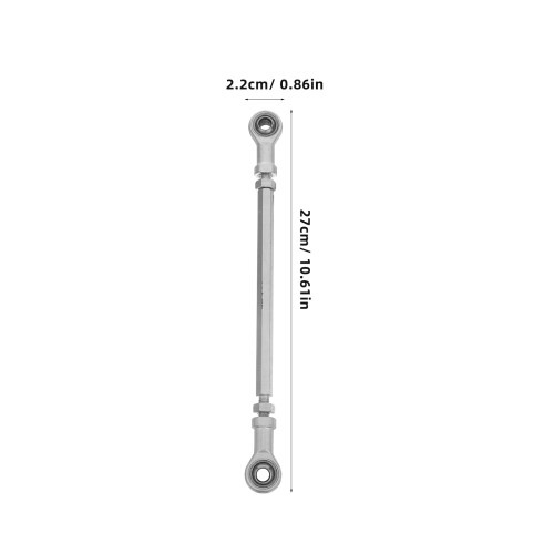 2Pièces Joint Rotule De Direction Métal - Accessoire Quad Atv Argent 1