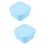 2Pièces Récipient Alimentaire Bleu Silicone Résistant Congélateur 9