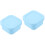 2Pièces Récipient Alimentaire Bleu Silicone Résistant Congélateur 6