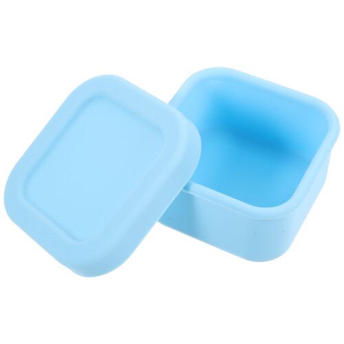 2Pièces Récipient Alimentaire Bleu Silicone Résistant Congélateur 2