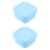 2Pièces Récipient Alimentaire Bleu Silicone Résistant Congélateur 7