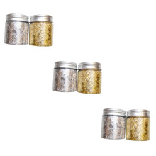 3pcs Nail Art Gold Leaf Foil Flakes for Glittering Nail Decoration, DIY Crafts and Party Shine