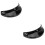 2Pièces Visière Casque Noire Protection Contre Durable 8