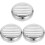 3Pièces Cache Haut-Parleur Argent Adaptable Durable 4
