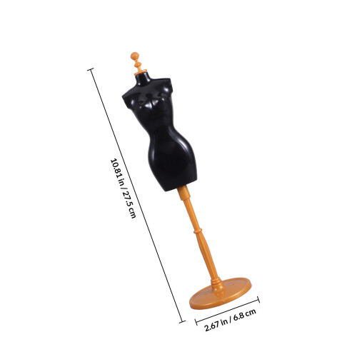 Forme Plastique Mannequin Noir Pour Exposer Vêtements 1