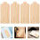 40Pcs Bamboo Blank Bookmarks Rectangular DIY Craft Tags Light Yellow 1