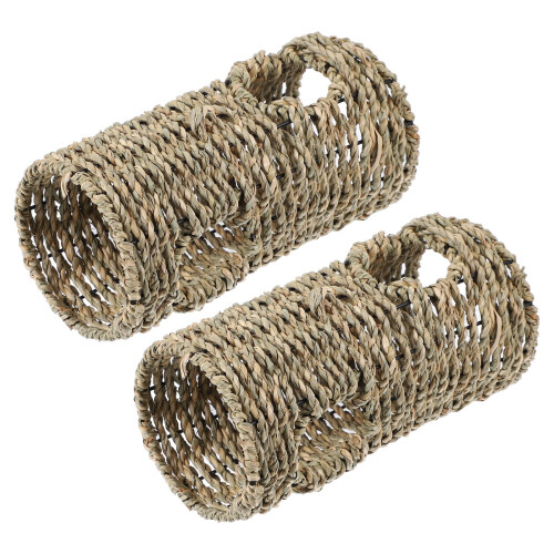 2Pièces Tunnel Hamster En Beige Petits Animaux