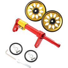 1Set Durable Aluminum Folding Bike Auxiliary Wheel Extension Rod