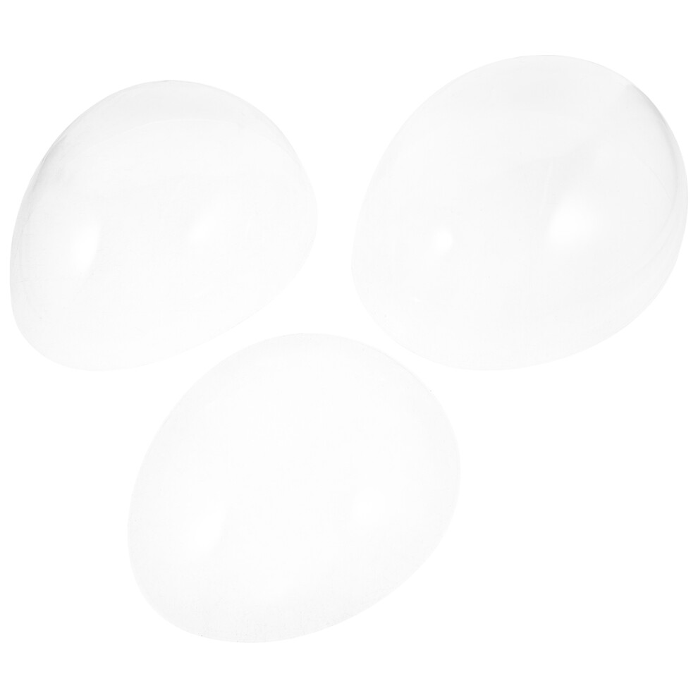 Inoomp Unisex Clear 6Pcs Plastic Wig Display Stands Dome Shape For Wigs
