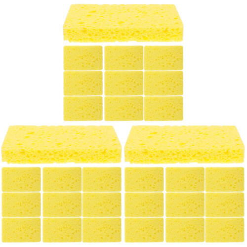30Pcs Convenient Khaki Dish Sponge Soft Multi-Function Kitchen Scrub 2