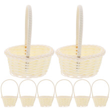Picnic Basket White Plastic 12pcs 5.70x2.95x2.36in