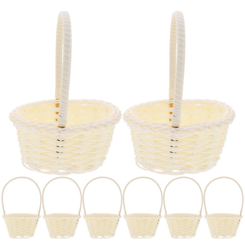 Picnic Basket White Plastic 12pcs 5.70x2.95x2.36in