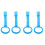 4 Pcs Pull Rings For Hanging And Toddler Walking Assistance 4