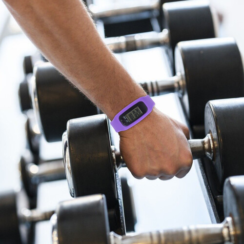 2Pcs Led Multi Function Pedometer Watch Calorie Monitoring Purple 2