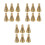 18Pcs Handmade Brass Incense Cone Mold Durable Craft Tool 6