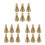 18Pcs Handmade Brass Incense Cone Mold Durable Craft Tool 8
