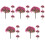 50Pcs Rosy Simulation Tree Models for Mini Garden and Sand Table Decor 4