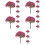 50Pcs Rosy Simulation Tree Models for Mini Garden and Sand Table Decor 8