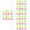 64 Pcs Colorful Plastic Bird Shaped Whistle Party Props 8