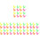 64 Pcs Colorful Plastic Bird Shaped Whistle Party Props 4