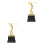 2Pcs Golden Golfing Trophy Model for Award Decoration 8