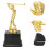 2Pcs Golden Golfing Trophy Model for Award Decoration 9