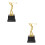 2Pcs Golden Golfing Trophy Model for Award Decoration 6