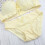 Yellow Bra Bra and Panty Set Soft Breathable 6